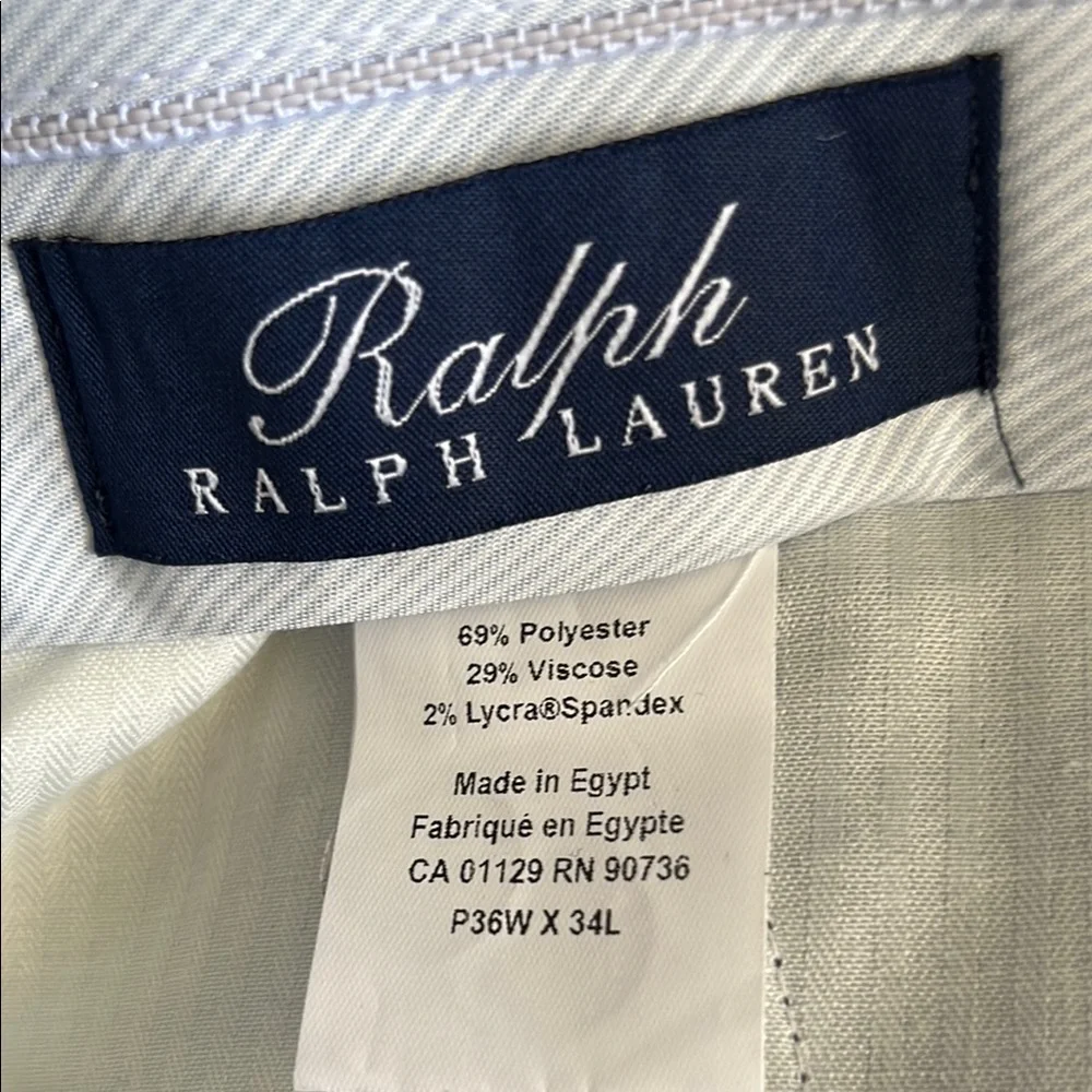 Ralph Lauren Blue Dress Pants Straight-Leg Elegance